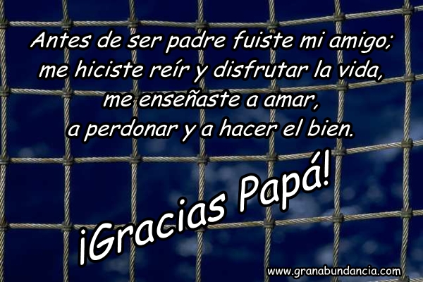 Un buen padre, un buen amigo Feliz día del Padre